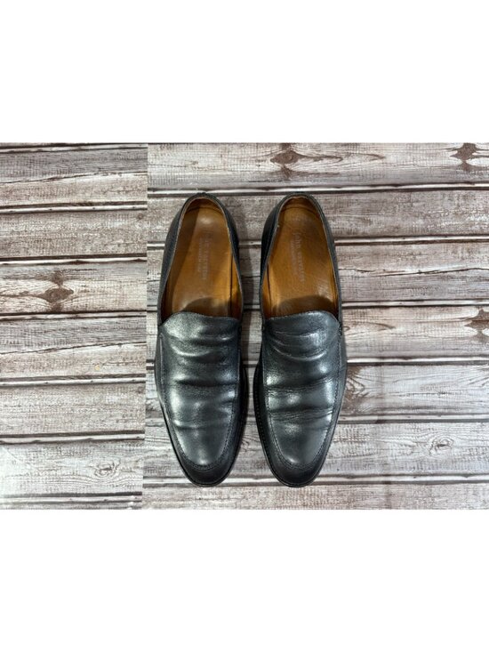 John Varvatos Collection Venetian Leather Loafers sz 9.5 c: Black Handmade Italy main image 5